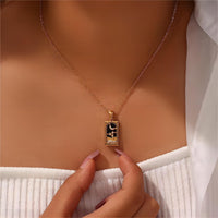 Thumbnail for 18K Gold Plated Stainless Steel Tarot Card Necklace - ArtGalleryZen