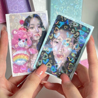 Thumbnail for 50Pcs/Pack Glitter Laser Heart Kpop Photocard Sleeves - ArtGalleryZen