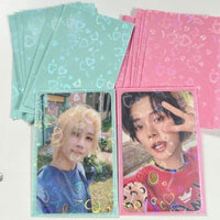 Thumbnail for 50Pcs/Pack Glitter Laser Heart Kpop Photocard Sleeves - ArtGalleryZen