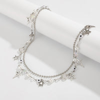 Thumbnail for Layered Star Pearl Trouser Chain - Dainty Pendant Pants Jewelry