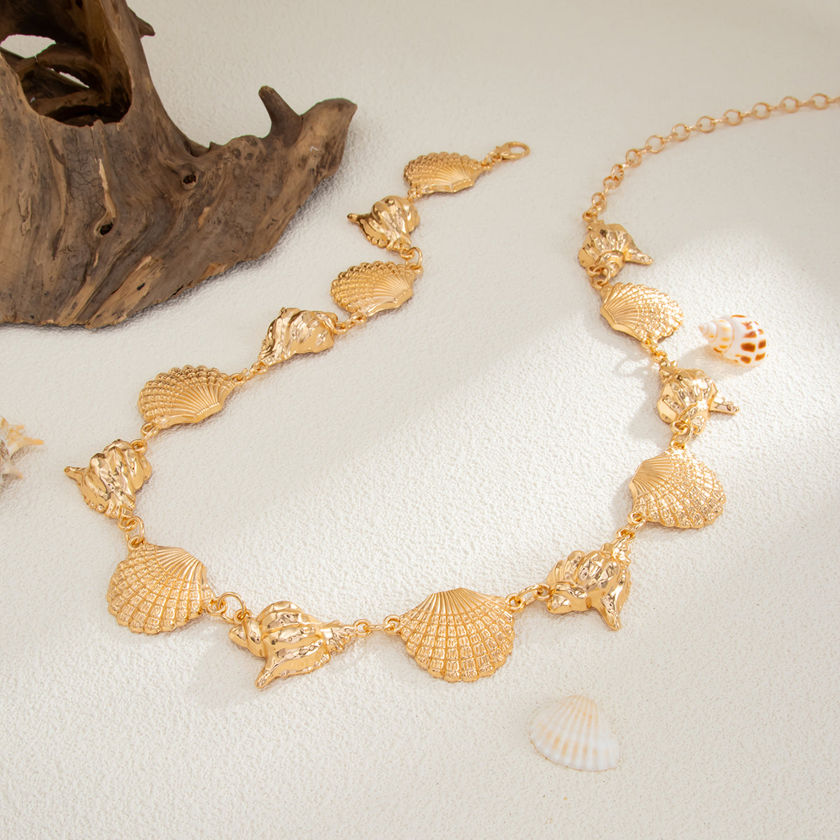 Boho Conch Shell Waist Chain Gold Silver Beach Body Jewelry Women