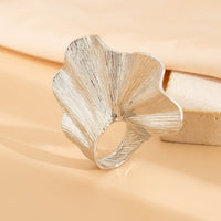 Thumbnail for Abstract Chunky Textured Lotus Leaf Ring - ArtGalleryZen