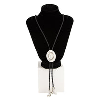 Thumbnail for Antique Gold Silver Tone Cowboy Hat Boots Charm PU String Y Necklace - ArtGalleryZen