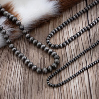 Thumbnail for Antique Silver Tone 3pcs Beaded Chain Stackable Necklace Set - ArtGalleryZen