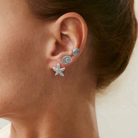 Thumbnail for Beach Style 3 Pairs Conch Shell Starfish Earrings Set - ArtGalleryZen