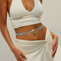 Thumbnail for Beach Style 3pcs Starfish Turtle Seed Beaded Waist Chain Set - ArtGalleryZen