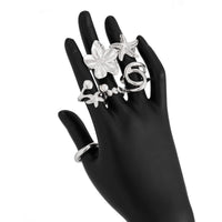 Thumbnail for Beach Style 6pcs Flower Starfish Shell Pearl Ring Set - ArtGalleryZen
