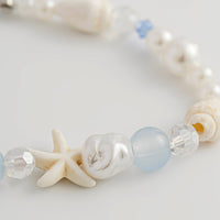 Thumbnail for Beach Style Conch Starfish Pearl Crystal Chain Bracelet - ArtGalleryZen