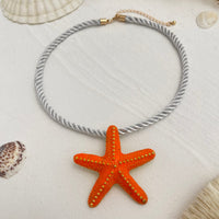 Thumbnail for Beach Style Enamel Starfish Pendant Necklace - ArtGalleryZen