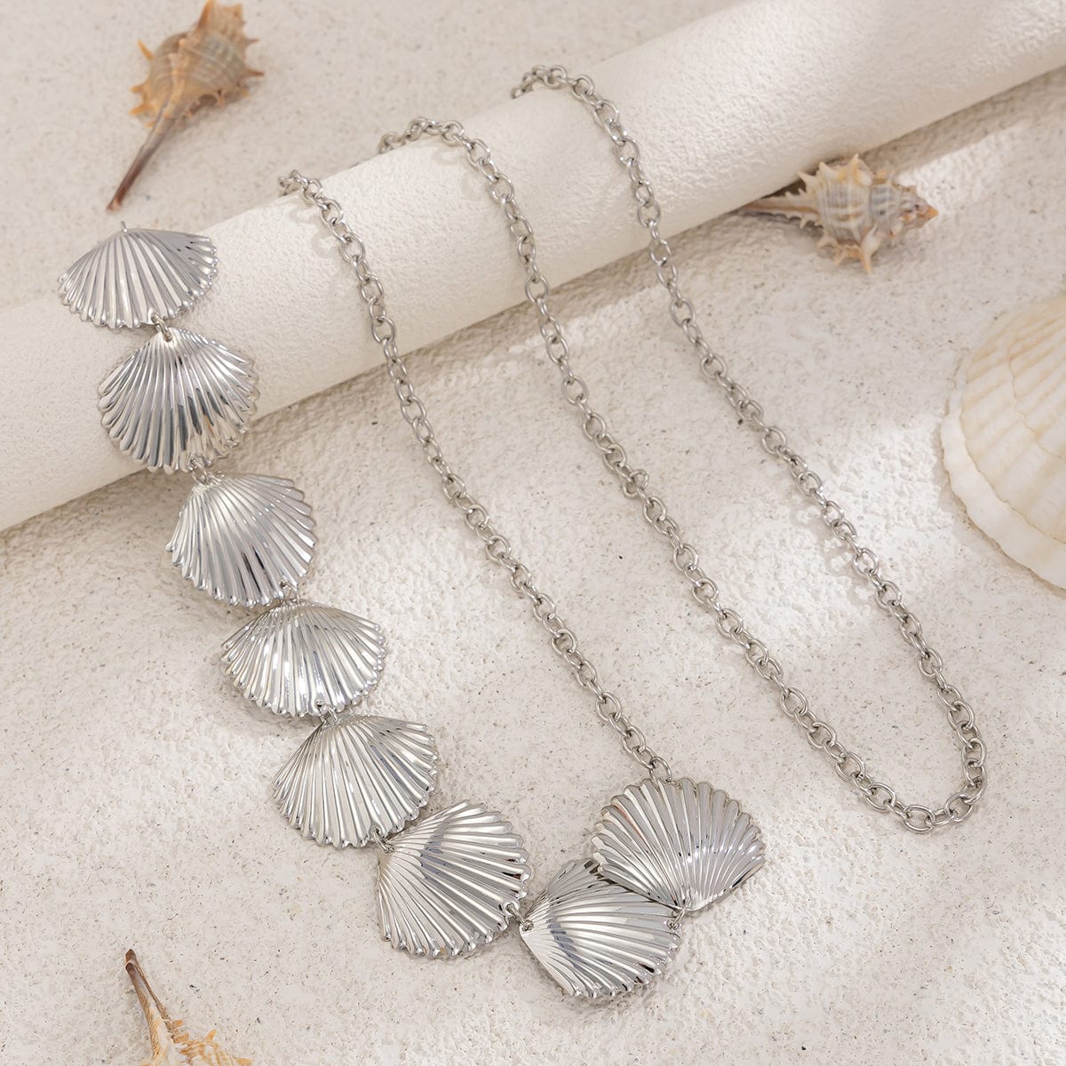 Beach Style Gold Silver Plated Shell Waist Chain - ArtGalleryZen