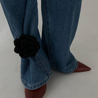 Thumbnail for Black Rose Flower Trouser Pin - ArtGalleryZen