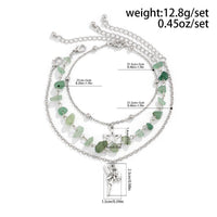 Thumbnail for Bohemia 3 Pieces Elf Star Charm Turquoise Anklet Set - ArtGalleryZen
