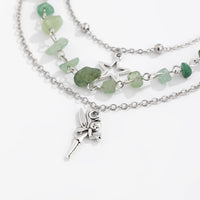 Thumbnail for Bohemia 3 Pieces Elf Star Charm Turquoise Anklet Set - ArtGalleryZen