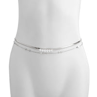 Thumbnail for Bohemia 3Pcs Layered Herringbone Pearl Belly Chain Set - ArtGalleryZen