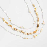 Thumbnail for Bohemia 3pcs Pearl Conch Starfish Seed Beaded Waist Chain Set - ArtGalleryZen