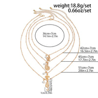 Thumbnail for Bohemia 4pcs Conch Turtle Seahorse Pearl Tassel Saturn Chain Necklace Set - ArtGalleryZen