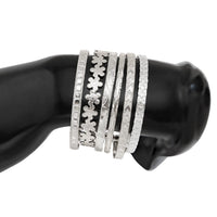 Thumbnail for Bohemia 6pcs  Flower Heart Star Pattern Open Bangle Bracelet Set - ArtGalleryZen