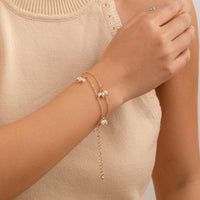 Thumbnail for Bohemia Chic Layered Pearl Tassel Bracelet - ArtGalleryZen