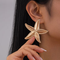 Thumbnail for Bohemia Chunky Textured Starfish Earrings - ArtGalleryZen