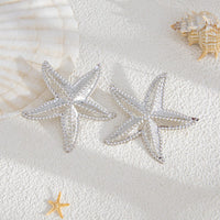 Thumbnail for Bohemia Chunky Textured Starfish Earrings - ArtGalleryZen