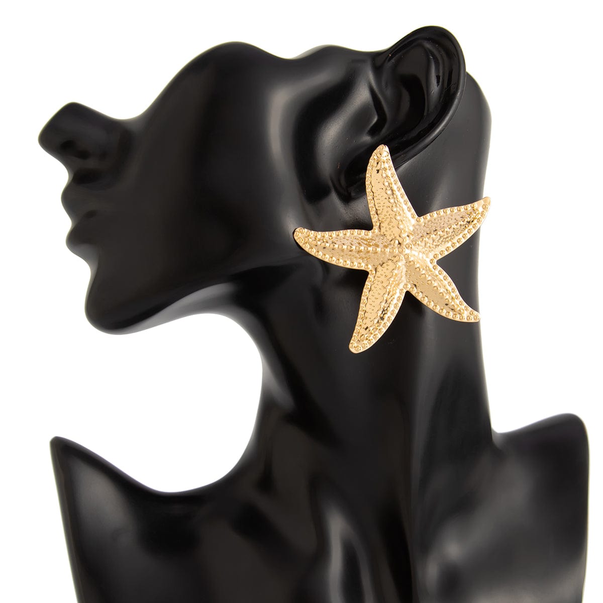 Bohemia Chunky Textured Starfish Earrings - ArtGalleryZen