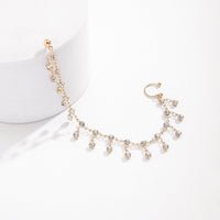 Thumbnail for Bohemia Crystal Tassel Nose To Ear Chain - ArtGalleryZen