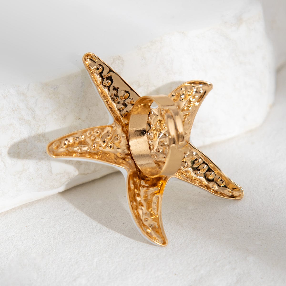 Bohemia Enamel Starfish Ring - ArtGalleryZen