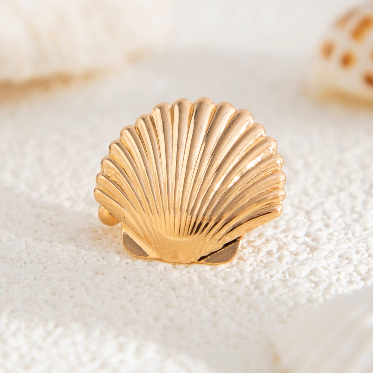 Bohemia Gold Silver Plated Shell Ear Cuff Earring - ArtGalleryZen
