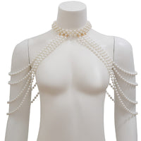 Thumbnail for Bohemia Layered Pearl Chain Shoulder Necklace - ArtGalleryZen