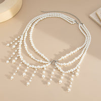 Thumbnail for Bohemia Layered Pearl Tassel Waist Chain - ArtGalleryZen