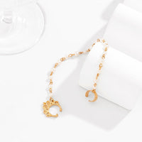 Thumbnail for Bohemia No Piercing Nose To Ear Pearl Chain - ArtGalleryZen