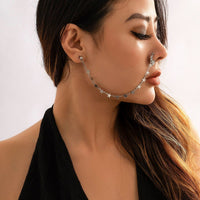 Thumbnail for Bohemia No Piercing Nose To Ear Star Chain - ArtGalleryZen