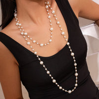 Thumbnail for Bohemia Pearl Long Chain Necklace - ArtGalleryZen