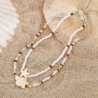 Thumbnail for Bohemia Turtle Starfish Charm Seed Beaded Anklet Set - ArtGalleryZen