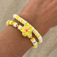 Thumbnail for Boho 2pcs Flower Polymer Clay Beaded Friendship Bracelet Set - ArtGalleryZen