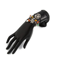 Thumbnail for Boho 3pcs Mushroom Sun Moon Star Charm Turquoise Stone Bracelet Set - ArtGalleryZen