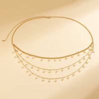 Thumbnail for Boho Dainty Layered Pearl Tassel Waist Chain - ArtGalleryZen