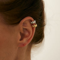 Thumbnail for Boho Gold Silver Tone Shell Ear Cuff Earring - ArtGalleryZen