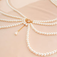 Thumbnail for Boho Layered Chunky Pearl Waist Chain - ArtGalleryZen