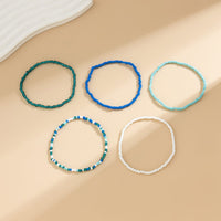 Thumbnail for Boho Layered Ocean Style Crystal Beaded Stackable Anklet Set - ArtGalleryZen