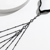 Thumbnail for Boho Layering Rhinestone Inlaid Elastic Saturn Thigh Leg Chain - ArtGalleryZen