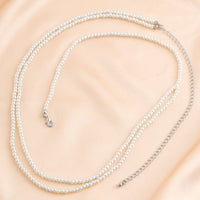 Thumbnail for Boho Minimalist Layered Pearl Waist Chain - ArtGalleryZen