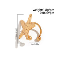 Thumbnail for Boho Relief Spiral Starfish Ear Cuff Earring - ArtGalleryZen