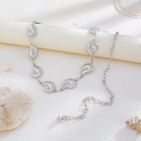 Thumbnail for Boho Silver Tone Chunky Conch Waist Chain - ArtGalleryZen