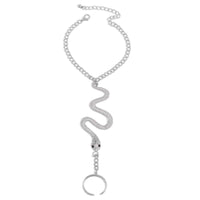 Thumbnail for Boho Snake Finger Ring Chain Bracelet - ArtGalleryZen