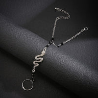 Thumbnail for Boho Snake Finger Ring Chain Bracelet - ArtGalleryZen