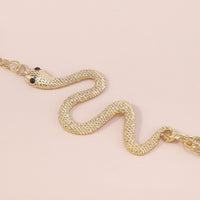 Thumbnail for Boho Snake Finger Ring Chain Bracelet - ArtGalleryZen