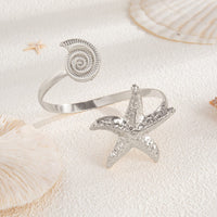 Thumbnail for Boho Starfish Conch Arm Cuff - ArtGalleryZen