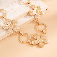 Thumbnail for Boho Textured Flower Hoop Waist Chain - ArtGalleryZen