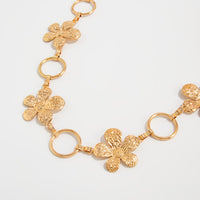 Thumbnail for Boho Textured Flower Hoop Waist Chain - ArtGalleryZen